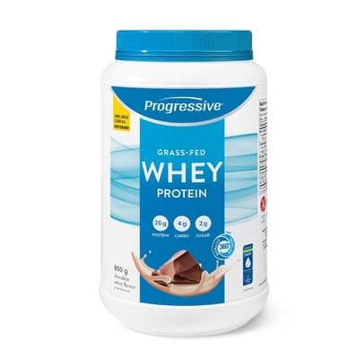 Progressive Grass Fed Whey Protein Powder Chocolate Velvet Flavour 850 g, $6.59/100g