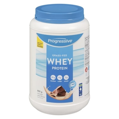 Progressive Whey Protein Protein Drink Mix Grass-Fed Chocolate Velvet Flavour 850 g, $6.94/100g