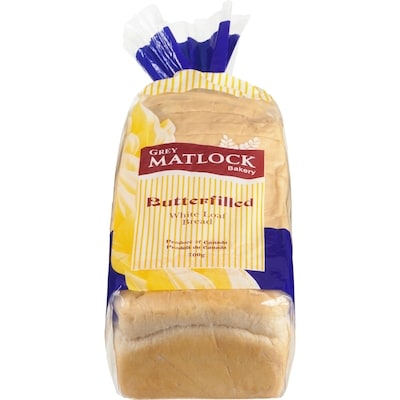 Grey Matlock Bakery White loaf bread 700 g, 0,64 $/100g