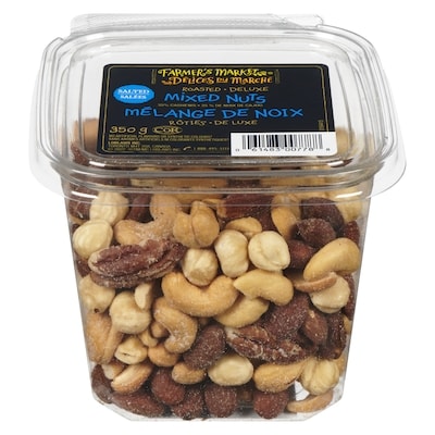 Farmer's Market Salted Roasted Deluxe Mixed Nuts 350 g, $4.29/100g