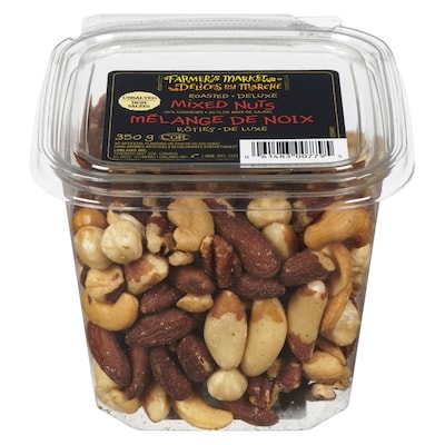 Délices du Marché Mélange de noix de luxe rôties non salées 350 g, 4,29 $/100g