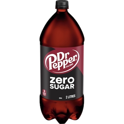 Dr Pepper Boissons aromatisées Zero Sugar 2 l, 0,20 $/100ml