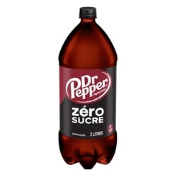Dr Pepper Zéro sucre 2 l, 0,20 $/100ml