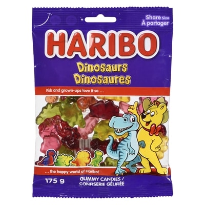 Haribo Dinosaurs Gummy Candies Share Size 175 g, $2.28/100g