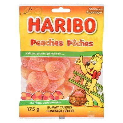 Haribo Peaches Gummy Candies 175 g, $2.28/100g