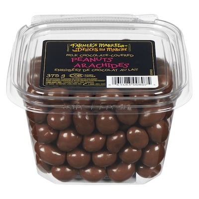 Délices du Marché Arachides enrobées de chocolat au lait 375 g, 2,93 $/100g