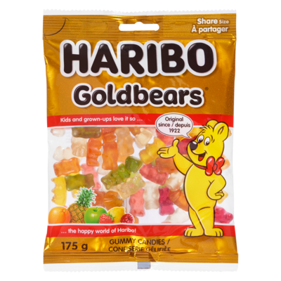 Haribo Goldbears Gummy Candies Share Size 175 g, $2.28/100g