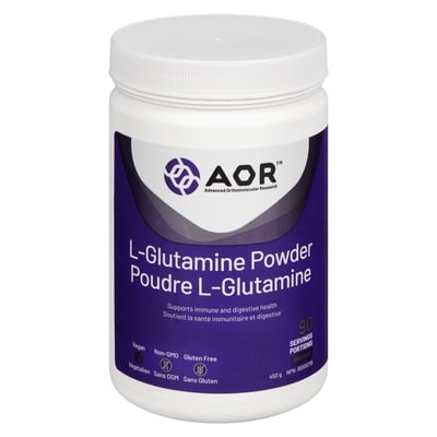 AOR L-Glutamine Powder 450 g, $12.44/100g
