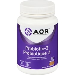 AOR Advanced Series Probiotic-3 Vegi-Caps 600 Mg 90 ea, $0.64/1ea