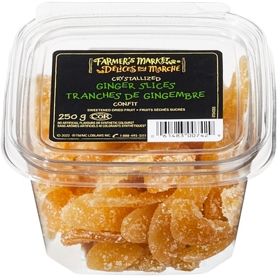 Farmer's Market Crystalized Dried Ginger Slices 250 g, $2.00/100g