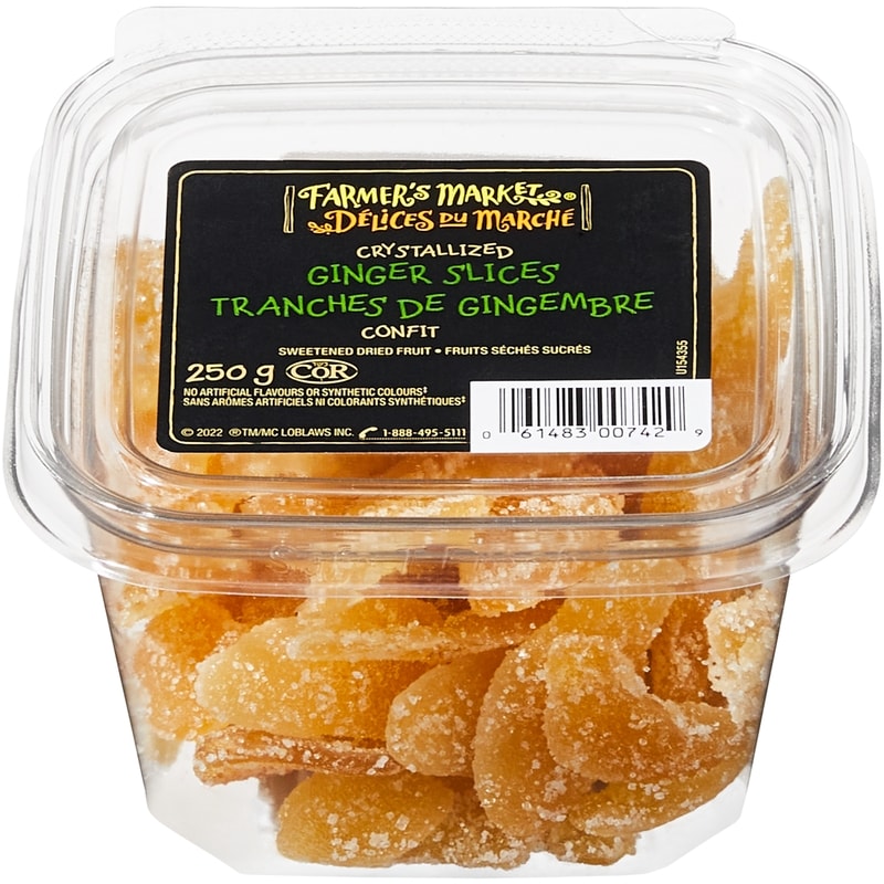 Farmer's Market Crystalized Dried Ginger Slices - 250 g | Zehrs