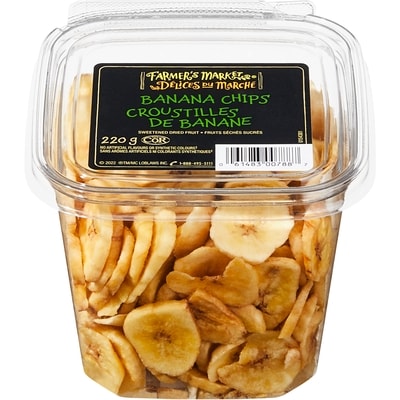 Farmer's Market Dried Banana Chips 220 g, $2.73/100g
