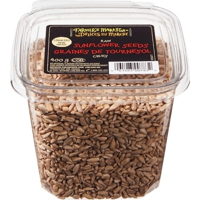 Farmer's Market Unsalted Raw Sunflower Seeds 400 g, $1.25/100g