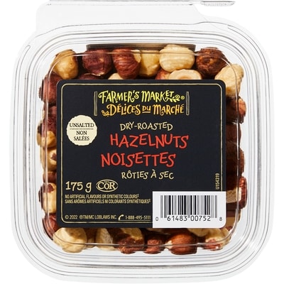 Unsalted Dry-Roasted Hazelnuts