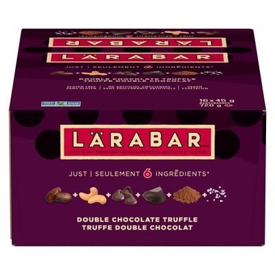 Larabar Barres énergétique aux fruits et aux noix truffe double chocolat, 16/paquet 16x45.0 g, 3,06 $/100g