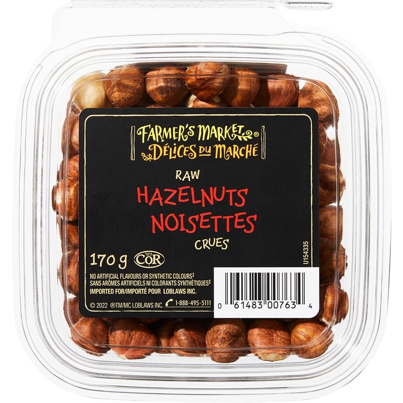 Raw Hazelnuts, 170 Grams