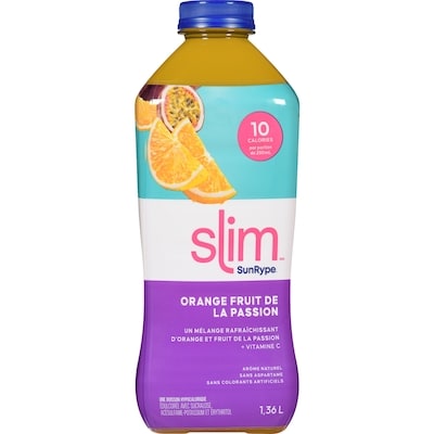 SunRype Orange et fruit de la passion Slim 1.36 l, 0,26 $/100ml