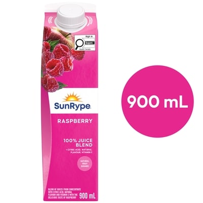 SunRype Raspberry Juice 900 ml, $0.28/100ml