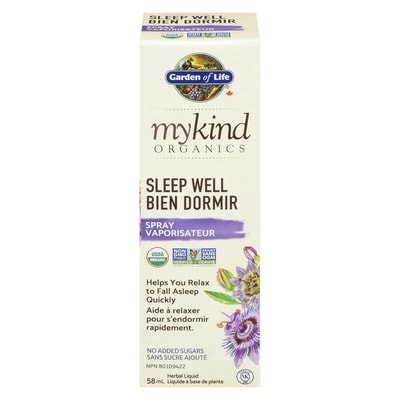 Garden of Life Mykind Organics Herbal Liquid Sleep Well Spray 58 ml, $68.95/100ml
