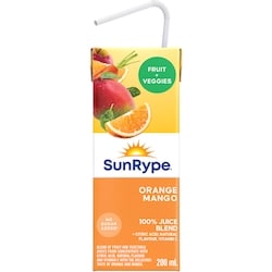 Fruit Plus Veggies Orange Mango Juice Boxes