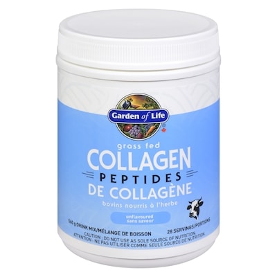 Garden of Life Drink Mix Grass Fed Collagen Peptides 560 g, $10.71/100g
