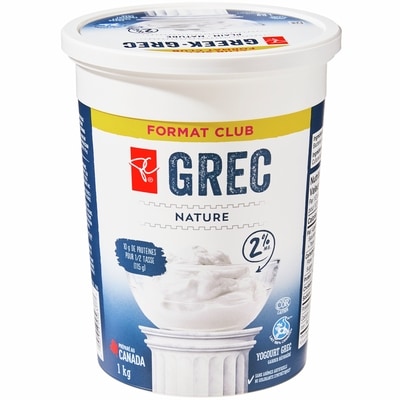 2% M.F. Plain Greek Yogurt Club Size