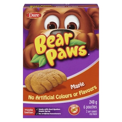 Dare Bear Paws, Maple 240 g, $1.66/100g