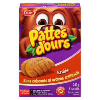 Dare Bear Paws, érable 240 g, 1,79 $/100g