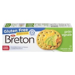 Dare Breton Crackers, Garden Vegetable, Gluten Free 135 g, $1.85/100g