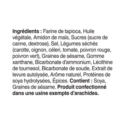Craquelins Breton Sans gluten Légumes du jardin