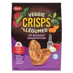 Dare Veggie Crisps All Dressed 100 g, $4.49/100g