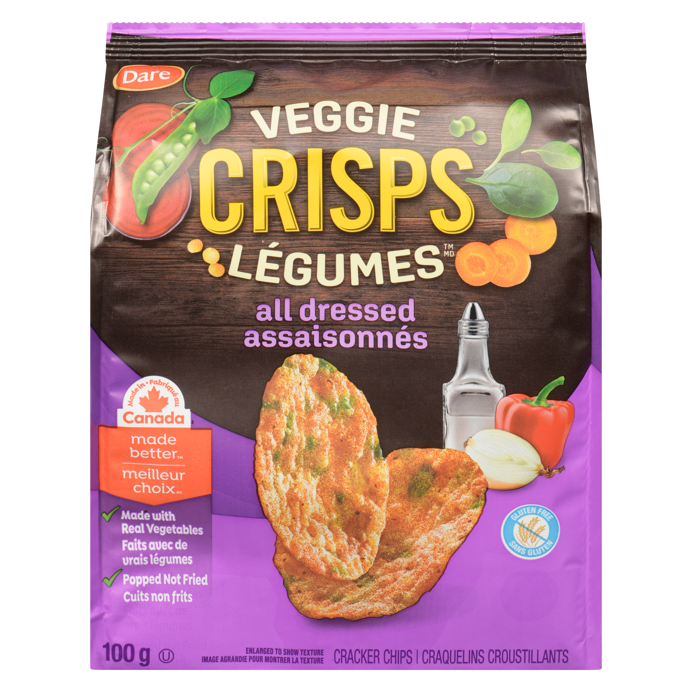 Veggie Crisps Cracker Chips All Dressed