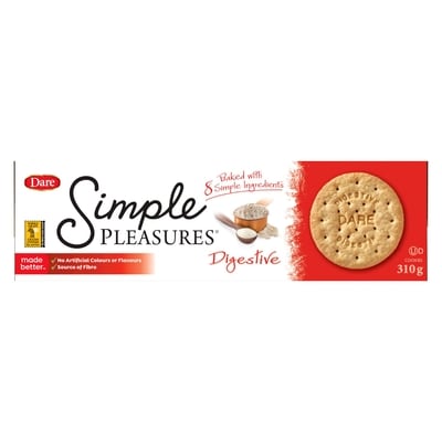 Dare Simple Pleasures Digestive Cookies 310 g, $1.61/100g
