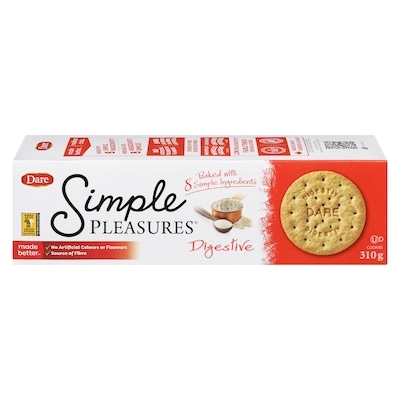 Dare Simple Pleasures Digestive Cookies 310 g, $1.45/100g
