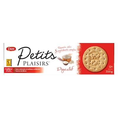Dare Biscuits Petits plaisirs Digestifs 310 g, 1,61 $/100g