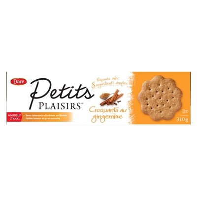 Dare Biscuits Petits plaisirs Croquants au gingembre 310 g, 1,61 $/100g