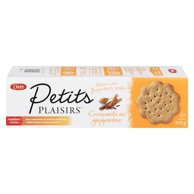 Dare Biscuits Petits Plaisirs Croquants au gingembre 310 g, 1,45 $/100g