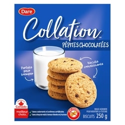 Dare Biscuits Collation Pépites chocolatées 250 g, 0,68 $/100g
