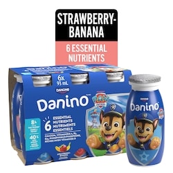 Danone Kids Yogurt Drink, Strawberry-Banana, Paw Patrol 6x93.0 ml, $0.77/100ml