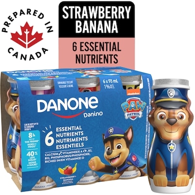 Danone Kids Yogurt Drink, Strawberry-Banana, Paw Patrol 558 ml, $0.72/100ml