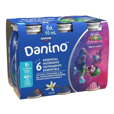 Danone Kids Yogurt Drink, Vanilla, Super Mario 558 ml, $0.98/100ml