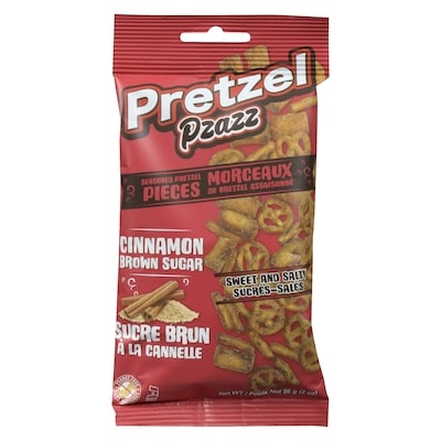 Exclusive Brands Seasoned Pretzel Pieces Cinnamon Brown Sugar Sweet And Salty 56 g, $3.55/100g