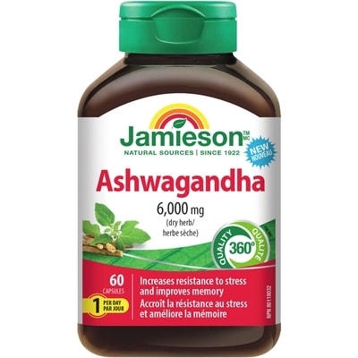 Jamieson Ashwagandha 60 ea, $0.30/1ea