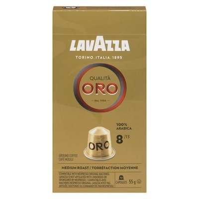Lavazza Qualità Oro Ground Coffee Medium Roast 55 g, $12.71/100g