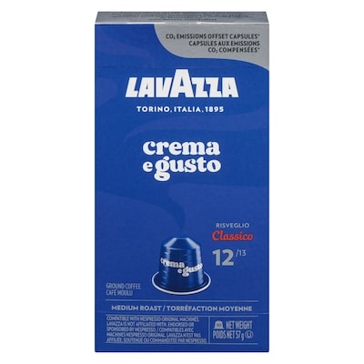 Lavazza Crema E Gusto Ground Coffee Risveglio Classico Medium Roast 55 g, $12.71/100g