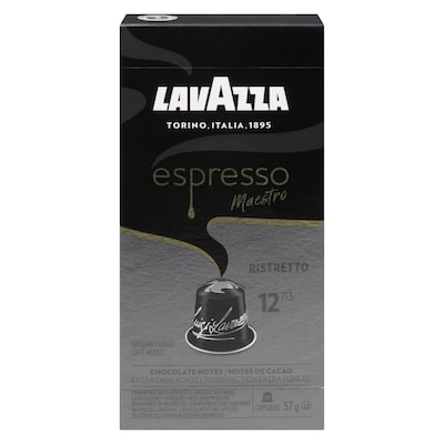 Lavazza Espresso Maestro Ground Coffee Ristretto Dark Roast 55 g, $14.53/100g