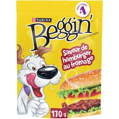 Purina Beggin' tranches hamburger au fromage, gâteries pour chiens 170 g, 2,35 $/100g
