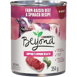Purina Beyond In Gravy Wet Dog Food Farm-Raised Beef & Spinach Recipe 354 g, $0.99/100g