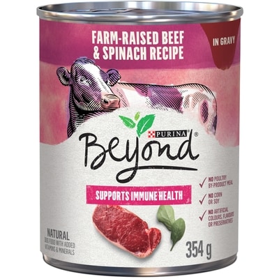 Purina Beyond In Gravy Wet Dog Food Farm-Raised Beef & Spinach Recipe 354 g, $0.84/100g