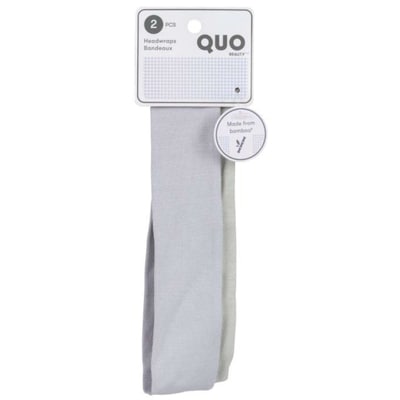 Quo Beauty Paquet de 2 bandeaux en bambou uni 2 ea, 5,00 $/1ch